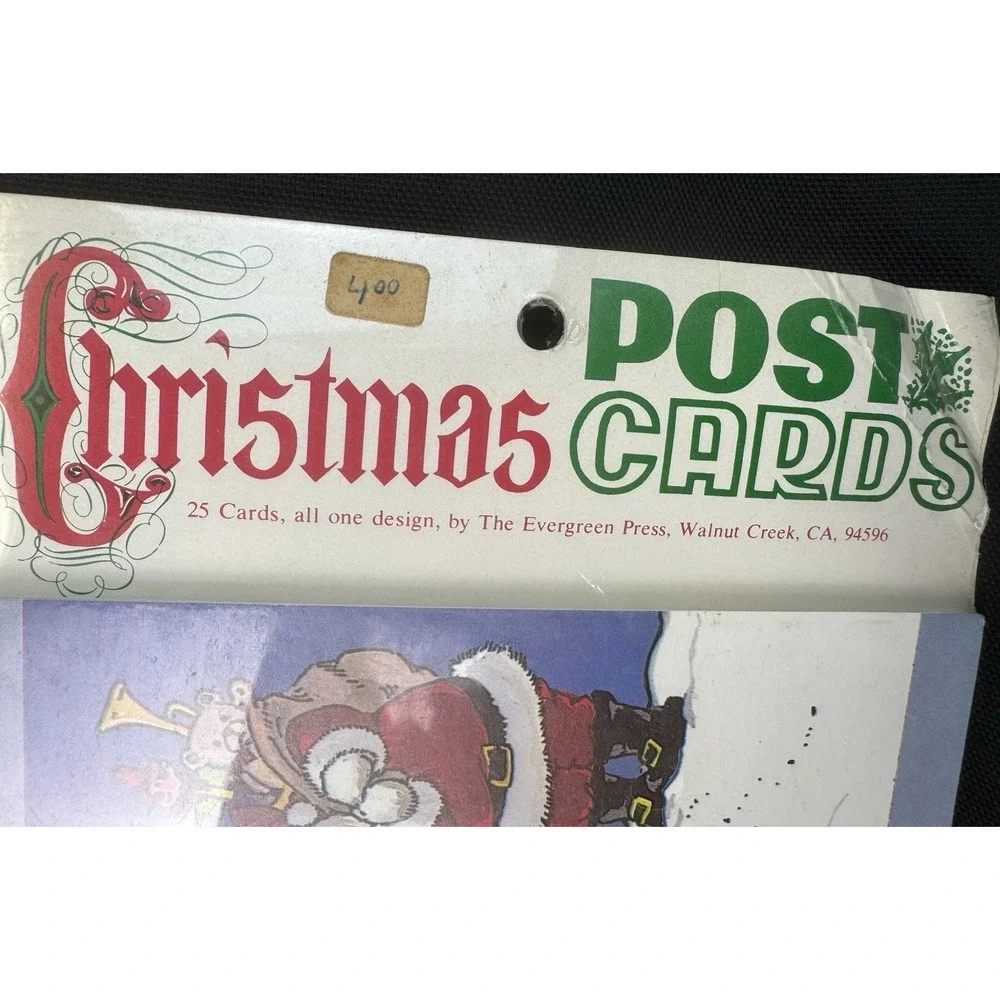 Vintage Christmas Postcards 25 Cards New Sealed Package